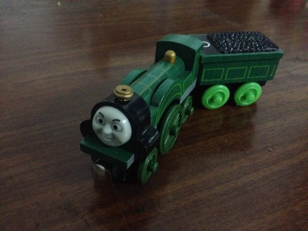 

Emily&Emily Tender 2pcs Thomas Wooden Trains Model Great Kids Christmas Toys Gifts for Children Friends Age 3+