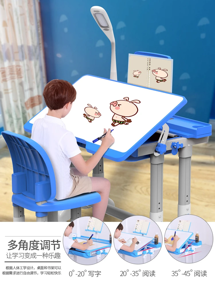 Multifunctional Kid Study Table Ergonomic Children Homework Desk Student Adjustable Desk And Chair Combination Multifunctional Kid Study Table Ergonomic Children Homework Desk Student Adjustable Desk And Chair Combination
