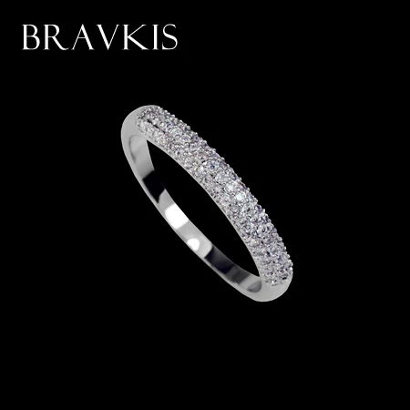 Женские обручальные кольца BRAVEKISS eternity с кристаллами и BUR0022|eternity ring|ring bandcristal ring |