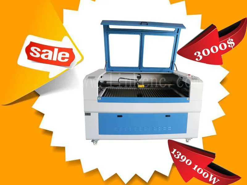Greatest laser cutting machine price/LXJ1390 100W blade table 1300