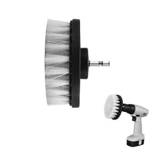 4 polegada furadeira de energia esfrega escova limpa para couro plástico mobiliário de madeira interiores do carro limpeza power scrub branco