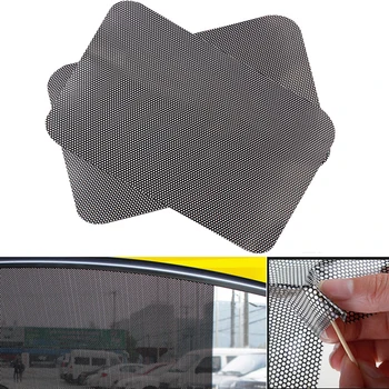 

1 Pair Car Side Window Net Sun Shade Shied Solar Mesh Film Sticker UV Protector