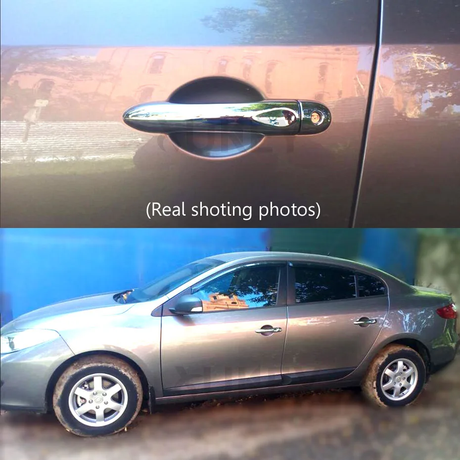 AX хромированные дверные ручки крышки Накладка для Renault Fluence SM3 Neo 2009 2017