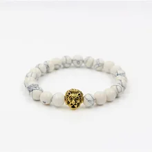 Белый Древний Золотой Древний серебряный большой Meatball браслеты с орнаментами ручной браслет бусы