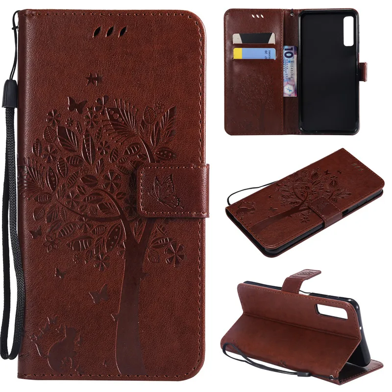 Flip Leather Case For Samsung Galaxy A7 2018 A750 Phone Case For Samsung A7 2018 Pattern Luxury Wallet Cover Stand Phone Cases (5)