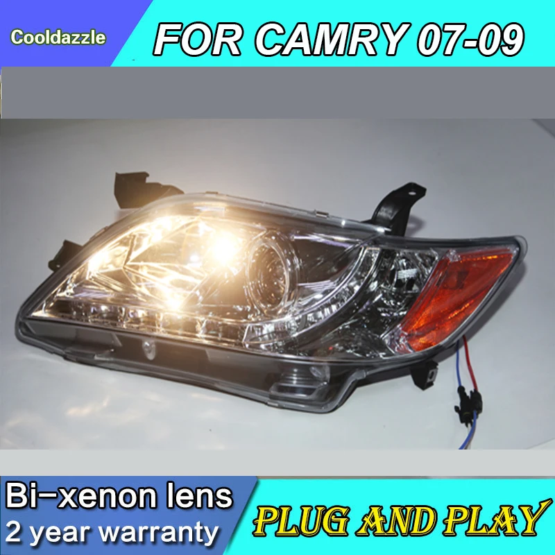 Для TOYOTA Camry светодиодная фара передняя R8 Стиль 2007 2008 2009 года с HID Ксеноновые