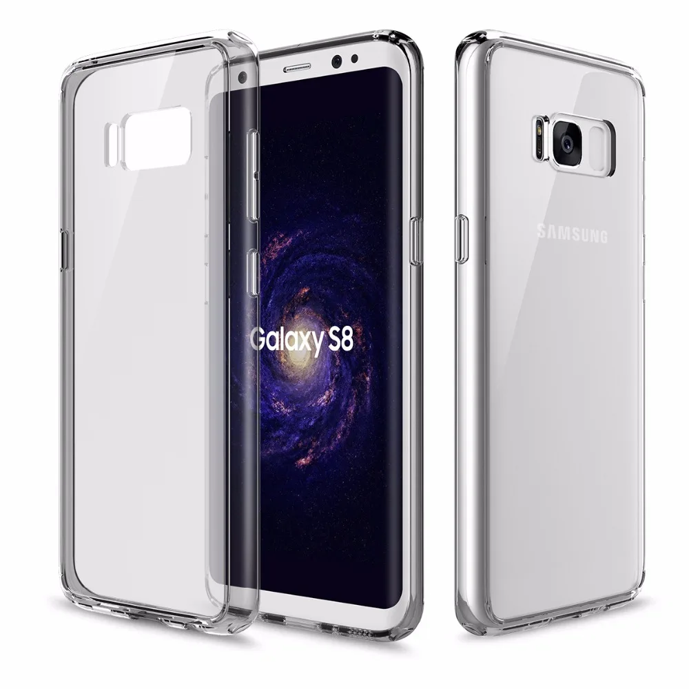 Для samsung Galaxy S8+ чехол,, ROCK, противоударный, ультра тонкий, прозрачный, PC+ Задняя накладка чехла из ТПУ для Galaxy S8, Capa, распродажа