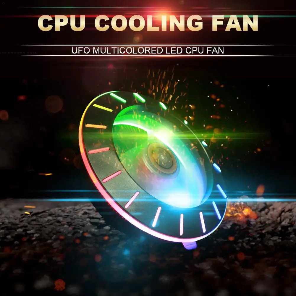 

Newest RGB Low Profile CPU Air Cooler with LED Lights Mute Copper Heat Column Technology Ring Fan for PC Computer