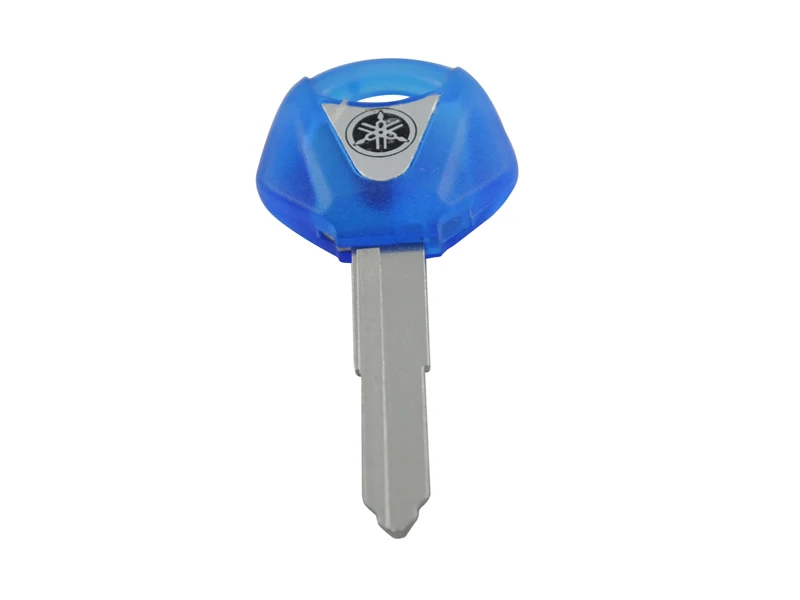 

BLUE Single Trough key For YAHAMA YZF R1 R6 FZ1 FZ4 FZ6 FZ8 XJ6 XJR Motorcycle key blank with blade