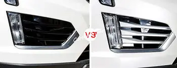 

Matt Front Fog Light Fog Lamp Stripe Cover Trim 2pcs for Cadillac XT5 2016 2017