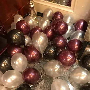 

20pcs 1.5g mix colorful pearl rose gold pink latex balloons wedding Valentine's Day decoration celebration birthday party supply