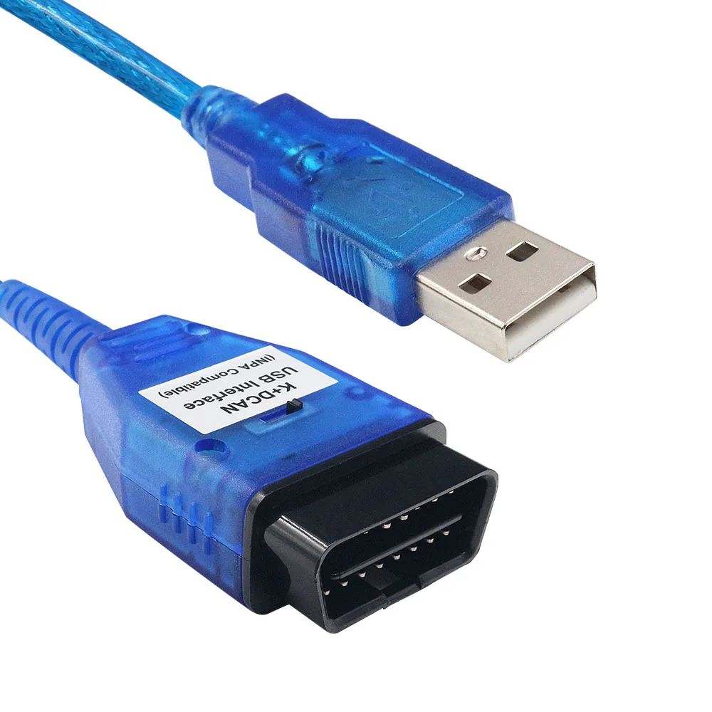 Диагностический сканер OBDII для BMW INPA K DCAN интерфейсы + USB Ediabas D CAN OBD2 FT232RL| |