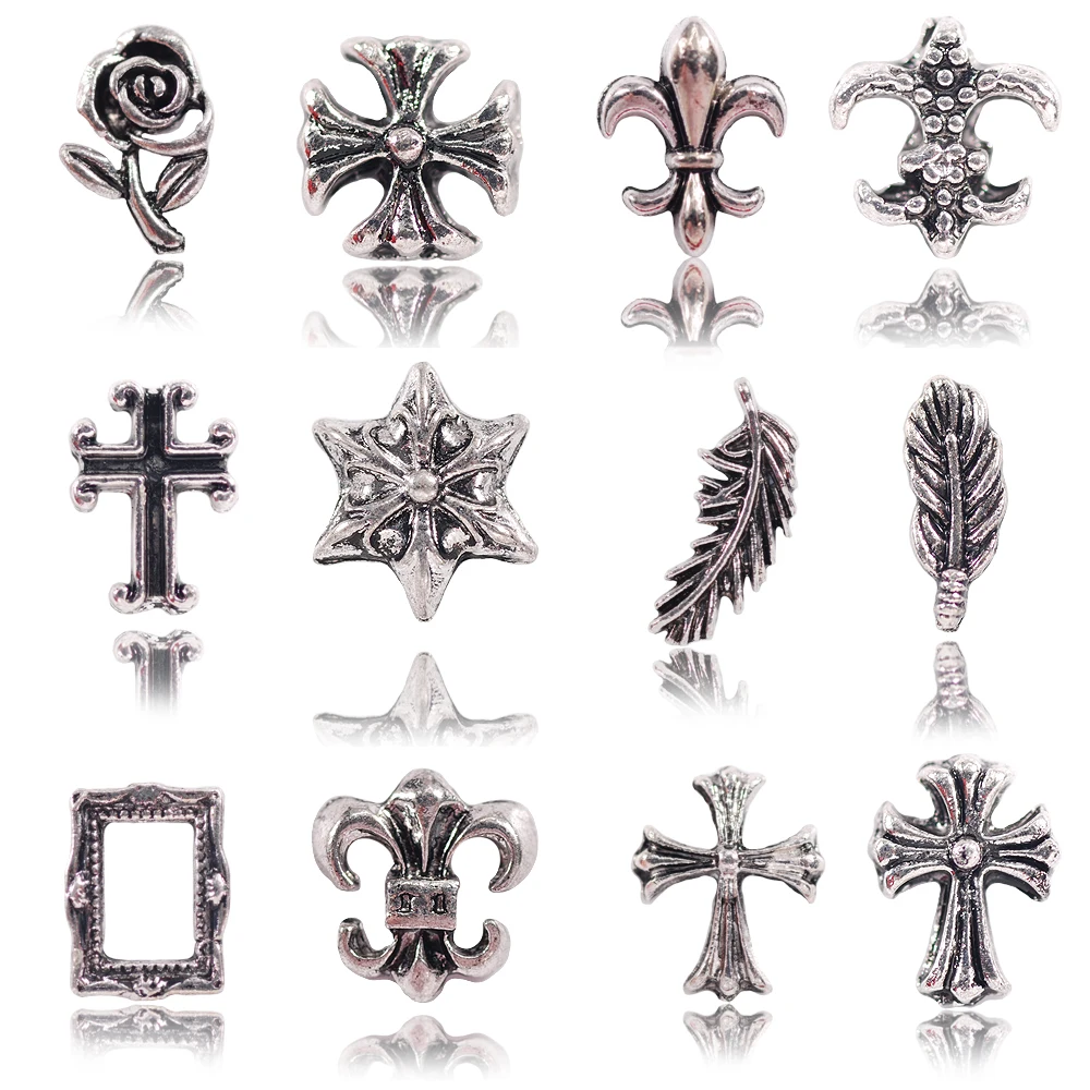 

New Silver Color Metal Alloy Rivets 100Pcs/Bag Metal Punk 3D Nail Art Decorations Manicure Tools