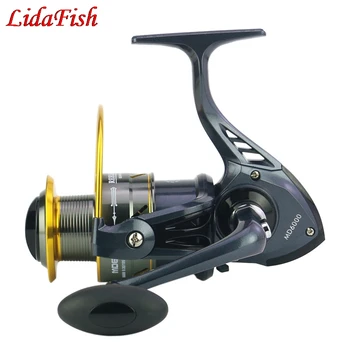 

High Speed Fishing Reel Folding Rocker Spinning Wheel carretilha pesca fishing coils