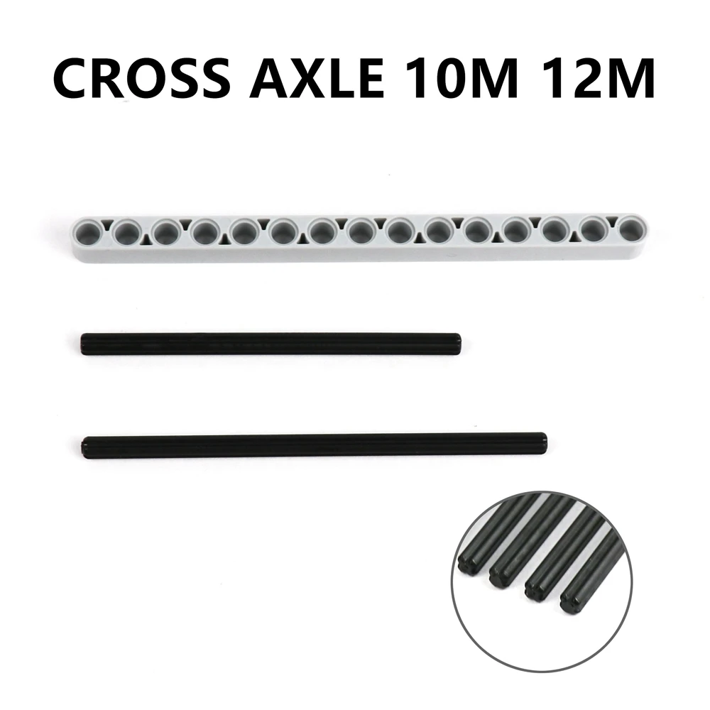 

Model Building Blocks Bricks Sets Technic Bricks Parts Cross Axle 10M 12M Compatible With Legoes Technic Parts 3737 3708 Kid Toy