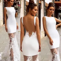Высокое качество сексуальные с открытой спиной белые кружева район Макси длинное облегающее платье 2019 Дизайнер Знаменитости модная обувь