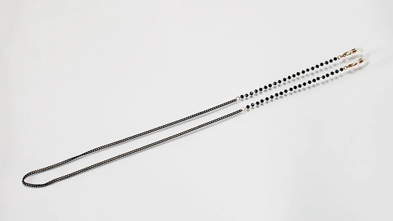 SHAUNA Ультралегкая цепочка для очков из Искусственного хрусталя модная двухцветная металлическая цепочка для очков
