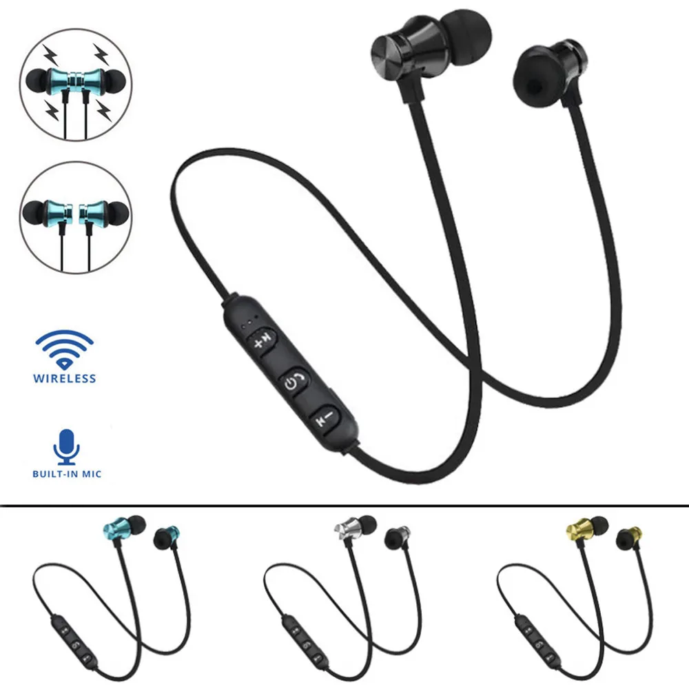 

BT 4.1 Stereo Earphone Headset Wireless Magnetic In-Ear Earbuds Headphone Sport Headphone Bluetooth Gaming headset