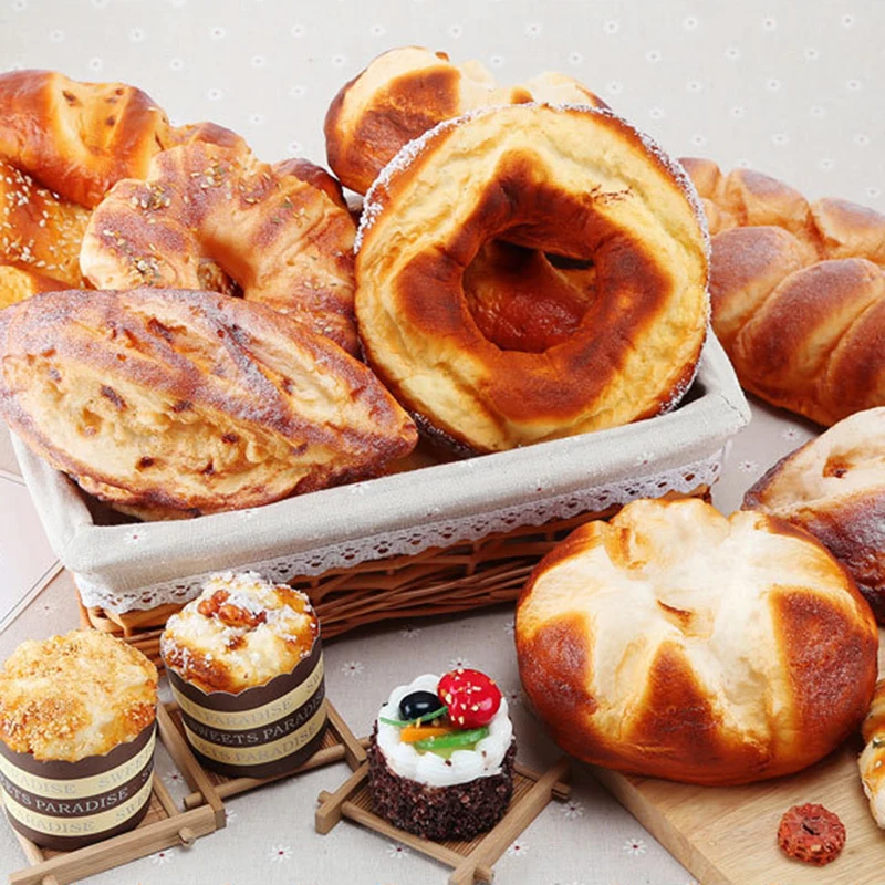 Мягкий хлеб искусственный хлеб искусственная еда мягкий хлеб имитационная модель мягкий хлеб поддельный торт хлебобулочная Фотография реквизит декор