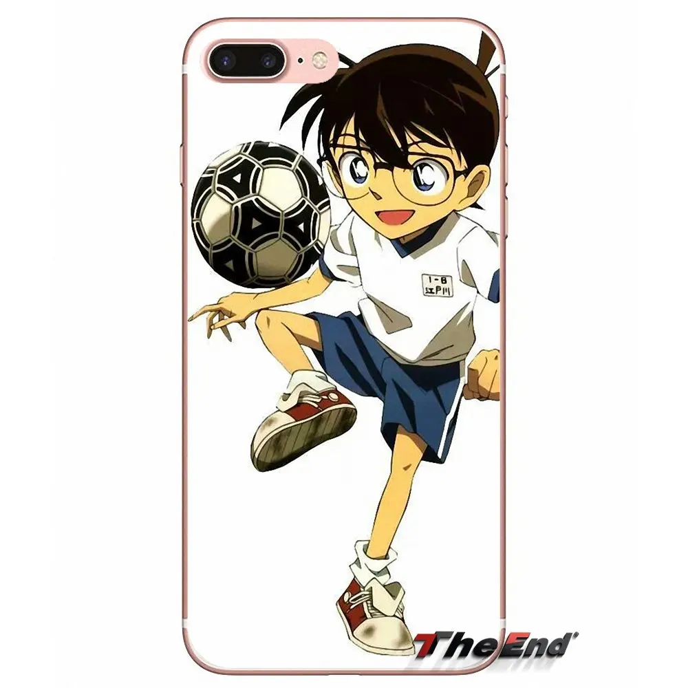 Для iPhone X 4 4S 5 5S 5C SE 6 6S 7 8 Plus Samsung Galaxy J1 J3 J5 J7 A3 A5 2016 2017 Чехлы JP Детектив Конан edogawa