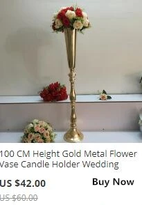 10 шт./лот, золотая акриловая стойка для цветов, Свадебный центральный стол для мероприятий, ваза для цветов, 70 см/27,6 дюйма, вечерние украшения
