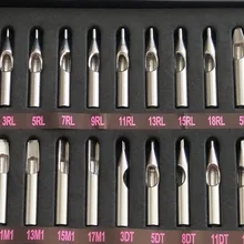 Pro 22 шт. Размеры участка 304 Нержавеющая сталь татуировки Насадка Советы Набор Комплект gift box set