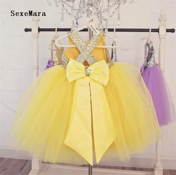 big puffy yellow dress