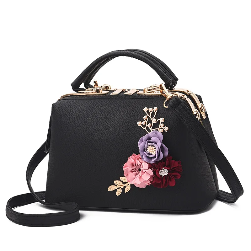 Женская кожаная сумка-клатч с цветочным рисунком, маленькие женские сумки, Брендовые женские сумки-мессенджеры, удобная повседневная сумка с цветочным принтом