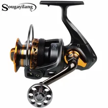 Sougayilang Spinning Fishing Reel Carp Fishing Full Metal Water Proof 13+1BB 4000-7000series Fishing Coil Reel Wheel De Pesca