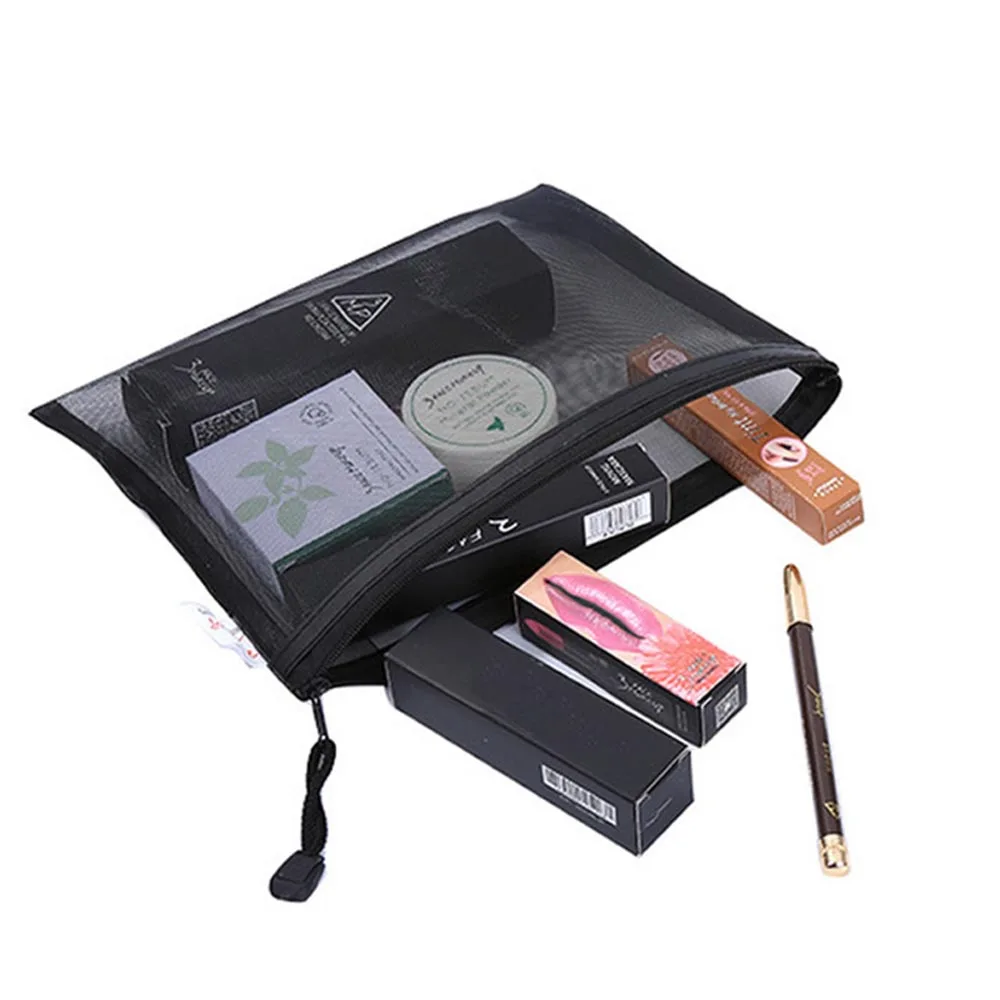 

Casual Travel Cosmetic Bag Women Zipper Make Up Transparent Makeup Case Organizer Storage Pouch Toiletry Beauty Wash Kit Bags