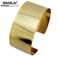 MANILAI T Show панк крутящий момент колье ожерелье Мода подходит для шеи широкий сплав массивное ожерелье для женщин блестящие воротники