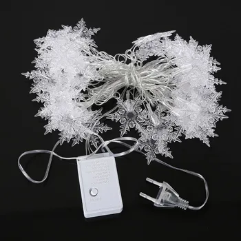 

Christmas Tree Snow Flakes Led String Fairy Light Party Home Wedding Garden Christmas Decorations 4M 20Leds