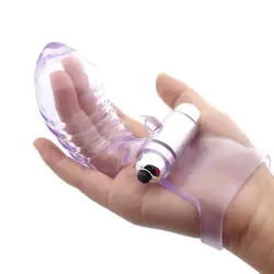 Палец рукав вибратор, Женский мастурбатор G Spot массаж Стимулятор для клитора Секс игрушки для женщин Лесбийский оргазм товары