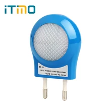 Portable LED 0.7W Night Light Control Auto Sensor Baby Bedroom Lamp White EU Plug 100V-240V #HA10347