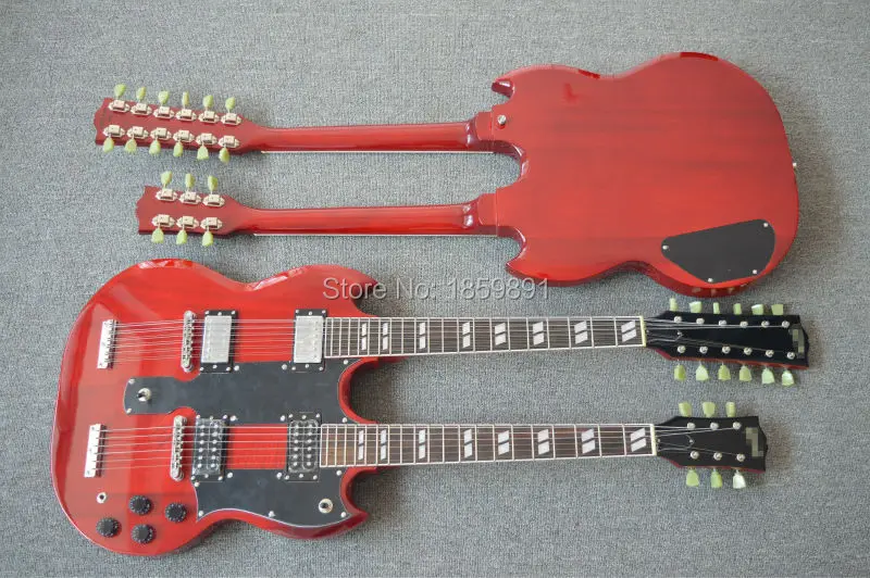 Top Quality Double Neck Electric Guitar Lowest Price On Aliexpress Red