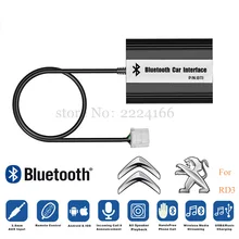 Car Bluetooth connect A2DP MP3 music Adapter for Peugeot 106 206 RD3 Citroen C3 C4 C5 C8 Interface USB Charger parts car-styling