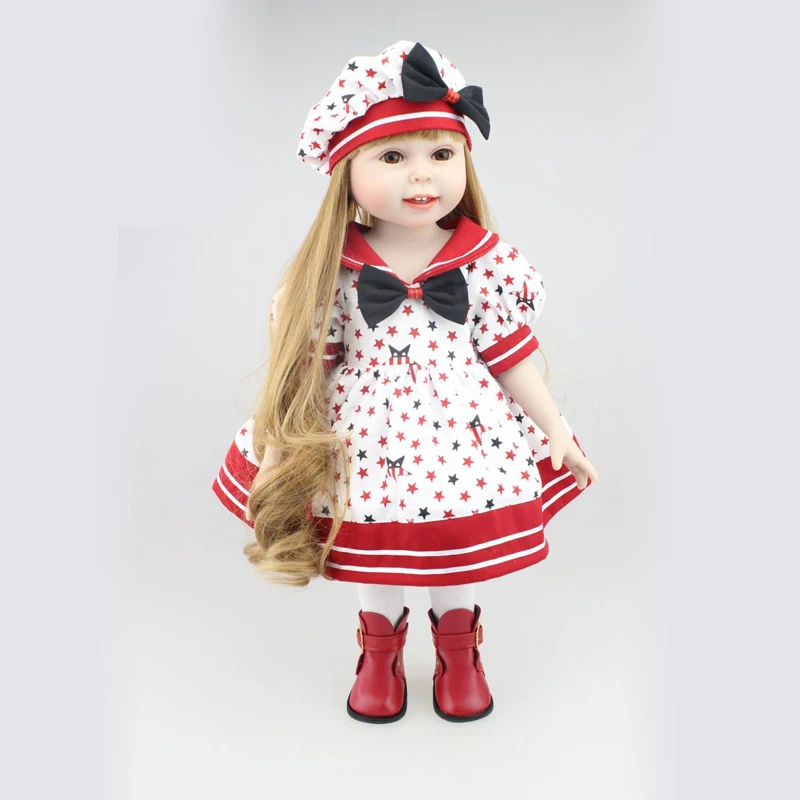 

NPK 8 inch New Handmade Full Vinyl Cute Girl Doll With Pretty Clothes Full Silicone Reborn Dolls Toy For Kid Doll Brinquedos