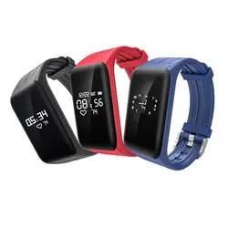 K1 Фитнес трекер умный браслет в реальном времени монитор сердечного ритма Bluetooth Водонепроницаемый спортивные наручные часы