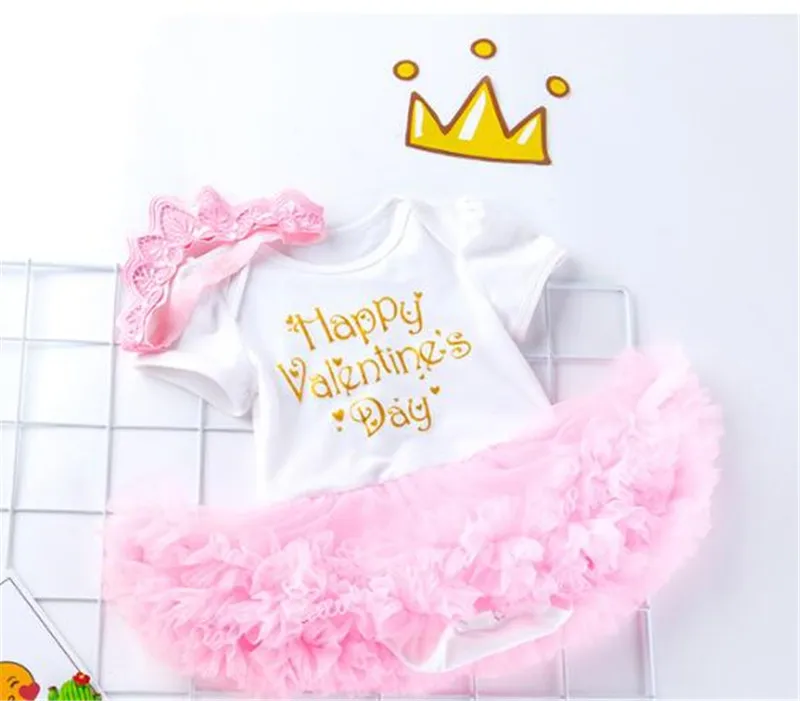 NPK белый и розовый 50 58 см Reborn Silicone Baby Doll Одежда Bebe модное платье + повязка для волос
