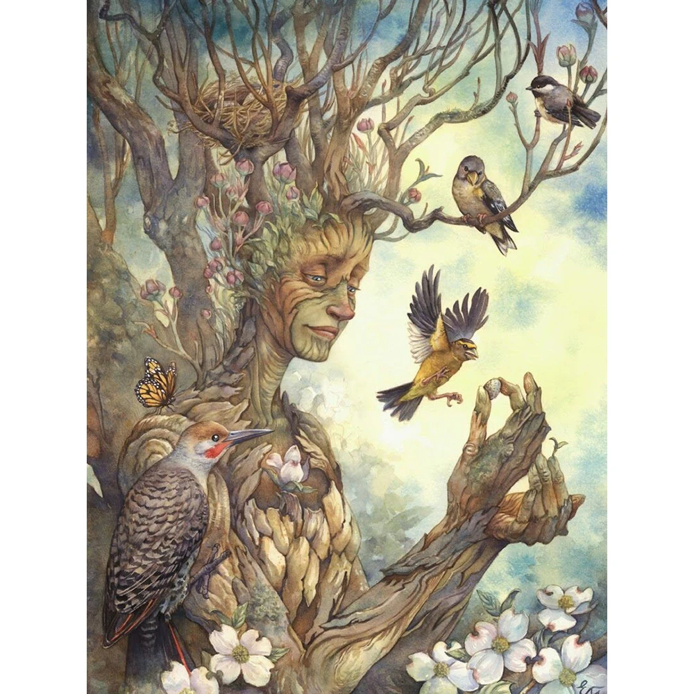 

3D Diamond Painting People Pictures Of Rhinestones Full Square Diamond Embroidery Tree Man Diamond Mosaic Home Decoration a365