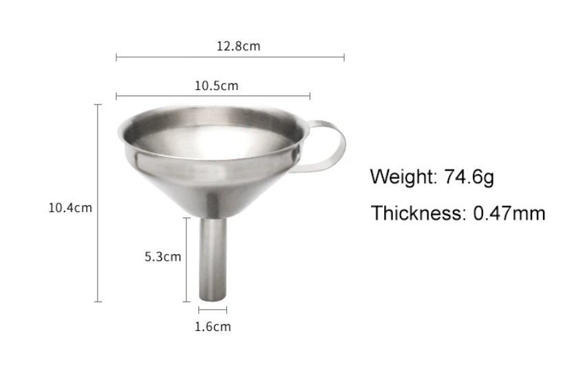 1 шт. пищевая Воронка-диспенсер из нержавеющей стали Воронка для банки бутылки консервирования металлические маленькие варенья масло Воронка кухонные инструменты