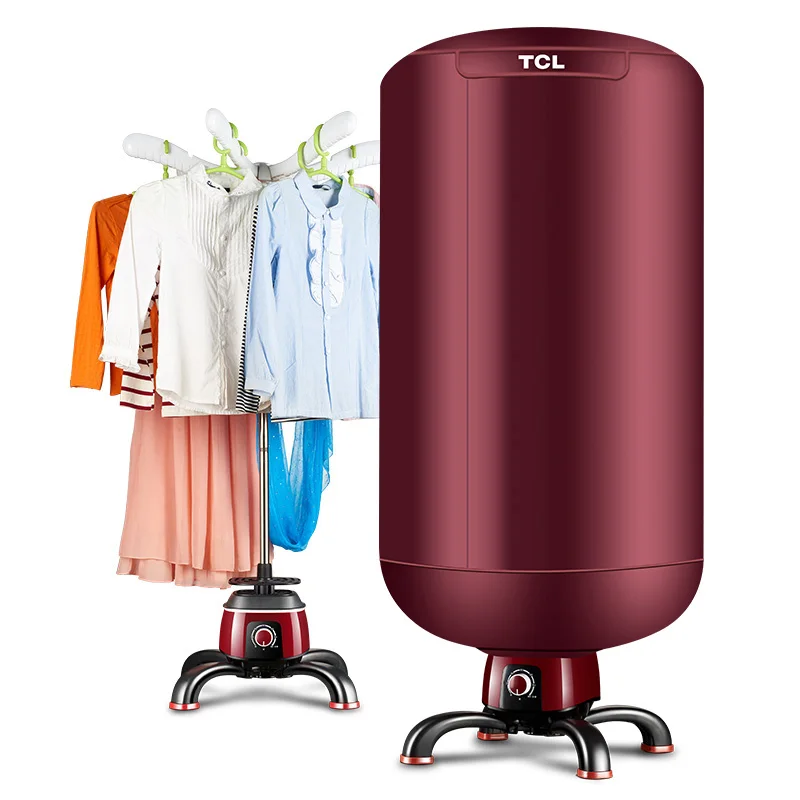 family round Freestanding Clothes Drying Machine Electric Stainless Steel PTC dry clothes machine freeshipping