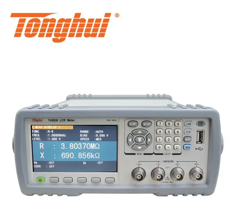 

Tonghui TH2830 handheld LCR Meter 0.05% accuracy test signal frequency 50Hz-100kHz