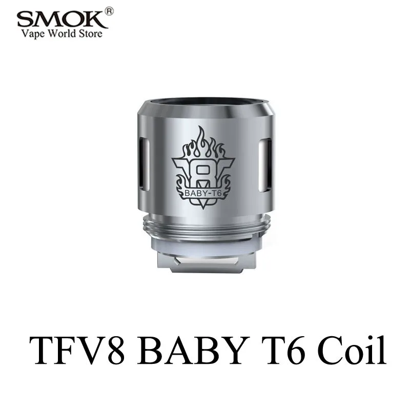 

Electronic Cigarette Core SMOK TFV8 BABY Tank T6 Coil Alien G150 G320 G-Priv Al85 GX2/4 T-Priv Stick V8 Big BABY Tank Core S058