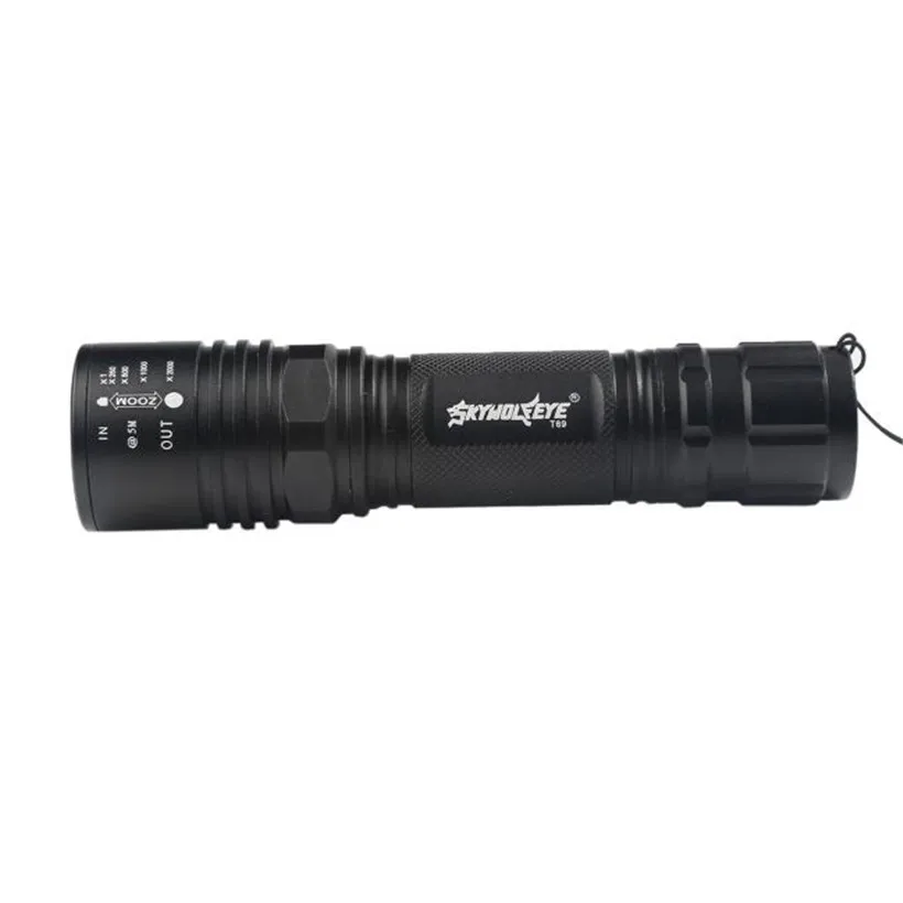 

Outdoor Flashlight Zoomable T6 LED High Power Flashlight Torch Lamp 5 Modes Cycling EDC Survival Protable Accessories 4A