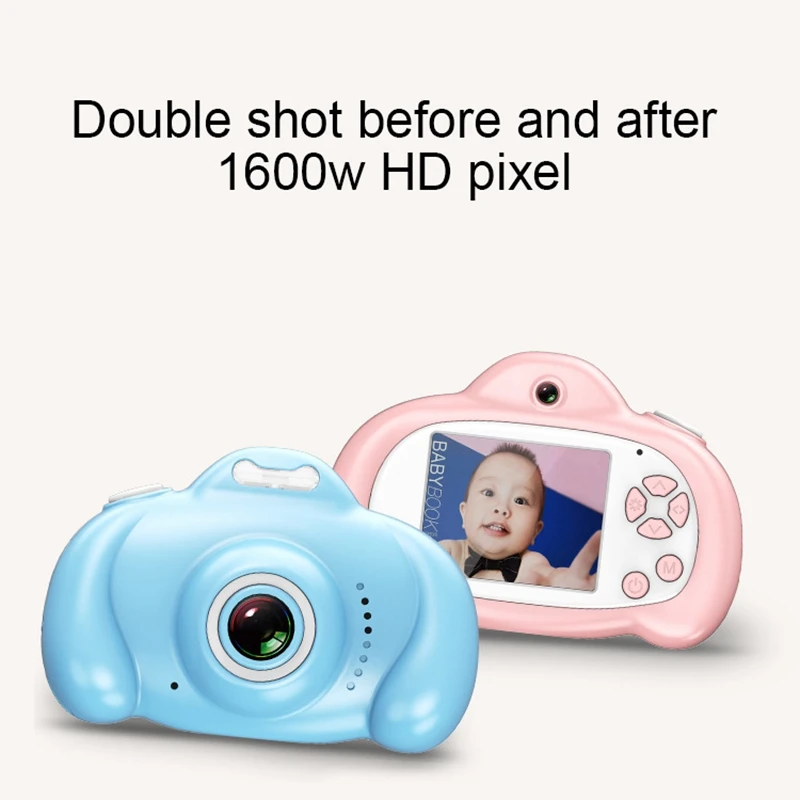 2 Inch Hd Screen Children Digital Camera 1080P Mini Dual Lens Kids Camera 16Mp Slr Video Camera Best Gifts For Kids Children