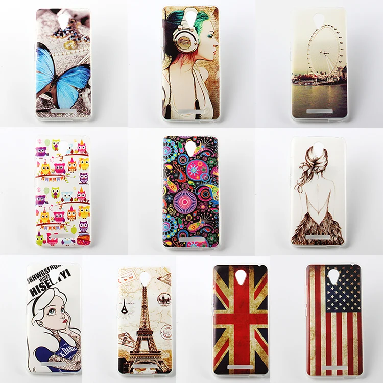 

Mobile Phone Back Cases for Xiaomi Redmi note 2 Ultra Thin Soft TPU Design Color Painted Phone Accessories Protector