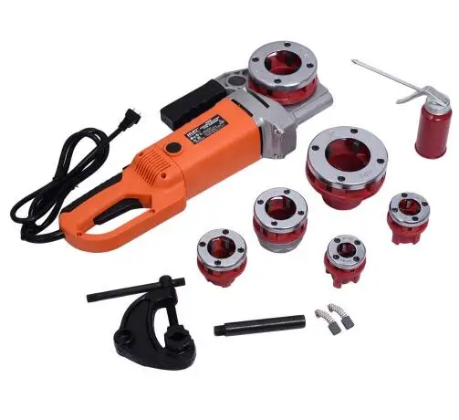

Portable Electric Pipe Threader With 6 Dies Threading Machine Handheld portable