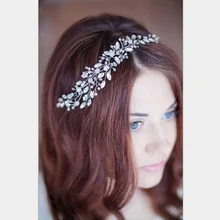 Crystal Hairband Floral Bridal Headband Women jewelry Wreath hair ornaments bride tiara wedding accessories