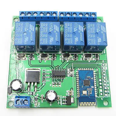 

12V 4-CH Multifunction Bluetooth Relay Remote Control Switch Mobile